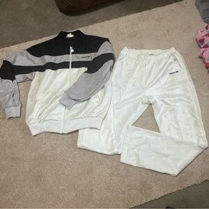 Vintage Adidas Monochrome Track Jacket and Pants Set